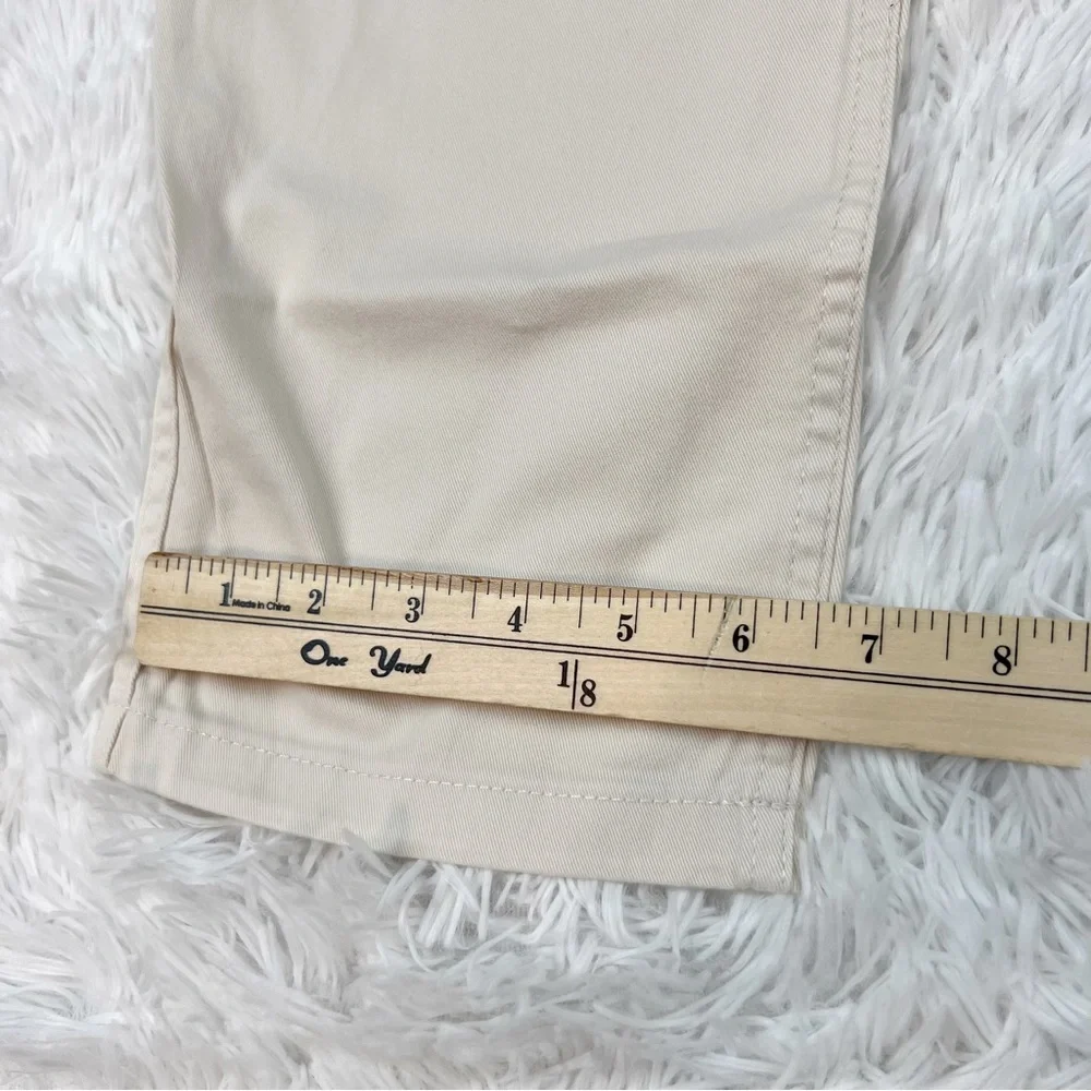 J Crew New high rise Vintage slim-straight stretch chino pant Mountain white
